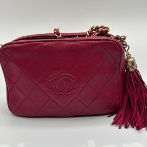Pink Chanel Camera Bag | Good Used Condition